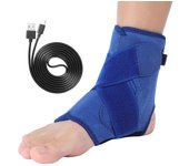 Heating ankle Navy blue codes A protective ankle with USB for Androids port charging cable