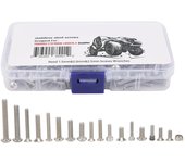 Caja de tornillos de acero inoxidable para coche RC, accesorio para coche de control remoto Traxxas Maxx 110