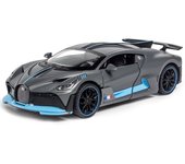 Juguete modelo de coche Divo fundido a escala 1/32, vehículo de juguete extraíble con sonido y luz para niños pequeños, colección de regalos para niños y niñas 1/32-16x6.5x3.5cm gris
