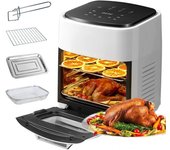 Freidora de aire, horno tostador freidora de aire de gran capacidad de 15 L, freidora de aire digital multifuncional con pantalla táctil de 3 capas, horno freidora de cocina sin aceite 110V