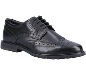 Hush Puppies Girls Verity zapatos brogue de cuero 3 UK negro