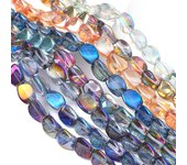 10 unids/bolsa 9x12mm colores brillantes especiales cristal forma de corazón cuentas para collar pulsera pendiente DIY fabricación de joyas