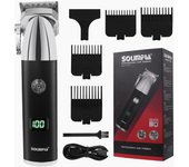 Cortadora de pelo SOLIMPIA para hombres, recargable, recortadora de barba profesional, inalámbrica HT629G oro