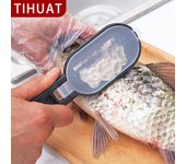 TIHUAT-escamas de pescado portátiles, removedor de piel, escalador, limpieza rápida, piel de pescado, raspador de acero inoxidable, utensilios de cocina
