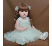 Muñeca bebé recién nacida realista de 22 pulgadas que puede ducharse Muñeca bebé renacida hecha a mano para niños Juguete 55cm