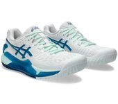 Zapatillas de tenis 9 1042A208 Azul [ASICS] GEL-RESOLUTION Mujer Blanco/Verde Azulado 23.0
