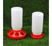 Comedero y bebedero espesado para aves de corral, dispensador automático de agua, recipiente para beber para pollos y pollitos