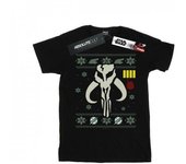 Star Wars Mens Christmas Bantha Skull T-Shirt L negro