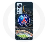Coque Xiaomi 12X psg logo stade nuit tour eiffel