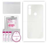 apgo Protective Skin Sticker for the back compatible with Motorola Moto G Power, Wrap Film, Foil, Vinyl - Pattern Matte Transparent