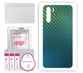 apgo Protective Skin Sticker for the back compatible with Oppo A91, Wrap Film, Foil, Vinyl - Pattern Carbon Chameleon CAKA1