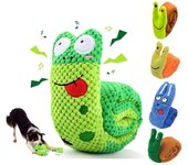 Juguetes de rompecabezas para perros, juguete de peluche con sonido para mascotas, molar plegable, uña de cachorro, rana, olor, comida, altavoz interactivo, suministros para perros