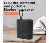 Minialtavoz Bluetooth resistente al agua, tarjeta TF, pequeños altavoces Bluetooth portátiles inalámbricos con TWS, graves ricos, sonido estéreo HD tipo C gris