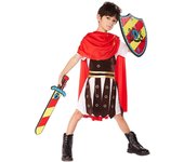 Disfraz de gladiador para niño, Halloween, guerrero griego romano espartano, soldado Toga, disfraz elegante S