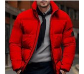 Ropa acolchada de algodón grueso para hombre de otoño e invierno Chaquetas acolchadas de algodón etiquetadas para hombre Ropa de pan Chaquetas acolchadas de algodón casuales de gran tamaño M