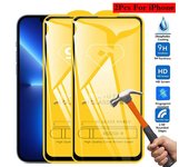 2 piezas de vidrio templado de cubierta completa de escape rápido para iPhone 15 14 Pro Max XR Xs Max película protectora de pantalla para iPhone 13 Pro 12 Pro 11 Pro 14 Plus iPhone 14 Plus negro
