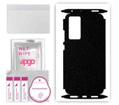 apgo Protective Skin Sticker for the back+sides compatible with Xiaomi 12, Full Wrap Film, Foil, Vinyl - Pattern Matte Black