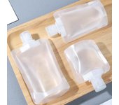 Bolsa dispensadora de loción de 30/50/100 ml, bolsa de viaje para guardar champú, champú líquido, cosméticos, reutilizable, a prueba de fugas, rellenable.