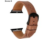 Correa de reloj para Apple Watch 4, 44 mm y 40 mm, de piel auténtica, para Apple Watch Series 1, 2, 3 y 4, de 42 mm y 38 mm. For Apple Watch 42mm