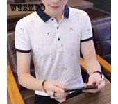 Camiseta de manga corta de verano para hombre, camisa ajustada de algodón con solapa nueva, Top de tendencia XXXL