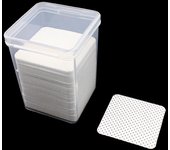 Caja de almacenamiento de hisopos de algodón para removedor de arte de uñas, toallas de papel, almohadillas de algodón, herramientas de limpieza de arte de uñas, organizador de almohadillas removedoras A