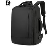 Mochila deportiva y de ocio multifuncional para negocios con película impermeable USB para hombre, mochila escolar para estudiante