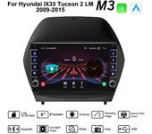 2Din para Hyundai IX35 Tucson 2 LM 2009-2015 con botón perilla Android auto Radio estéreo reproductor de vídeo Multimedia navegación GPS Carplay 2+32GB 1+16GB