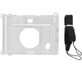 Estuche transparente para cámara Fujifilm Instax Mini Evo con correa para el hombro
