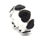 Les Trésors De Lily [J7246] - Pulsera de diseño 'Love' negra negro