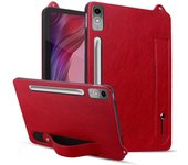 Funda de cuero con correa para la mano y soporte para tableta Lenovo Tab P12