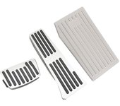 Para Hyundai Tucson 2021 2022 NX4 3 unids/lote, reposapiés de aleación de aluminio para coche, cubierta para Pedal de freno y acelerador de Gas, almohadilla