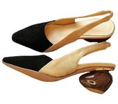 Sandalias de mujer Zapatos de cuero Natural 22-26,5 cm señoras verano piel de oveja lagarto tacón alto bombas de estilo extraño 34 albaricoque