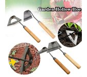 Rastrillo de deshierbe con azada hueca, artefacto de deshierbe y aflojamiento del suelo, rastrillo de mano de acero, herramienta de granja para jardinería