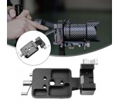 Placa de montaje con abrazadera de riel y zapata fría de 1/4  a 3/8  Adaptador para DJI RS 2 R-SC 2 RS 3