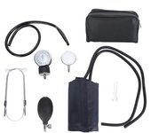Kit de presión arterial con estetoscopio médico de doble cabezal, medición precisa, brazalete manual