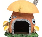 Manualidades, 1 pieza, pecera, casa de hongos, modelo de alta simulación, escondite de peces, casa de hongos de resina, acuario, decoración de reptiles Pack of 1