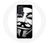 Coque Maniacase pour Samsung Galaxy A32 4G Nous Sommes Légion Masque Anonyme