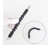 Extensión de puntas de eje flexible Portapuntas de destornillador Serpiente universal Mangueras flexibles Eje cardán Varilla de taladro eléctrico 1 negro