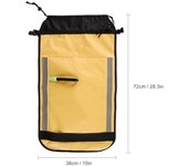 Flotador de paleta inflable, ayuda de seguridad de autorrescate para kayak, canotaje, piragüismo amarillo