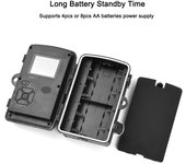 Cámara de 16 MP 1080P para fotografía de día y noche, para tomar videos, caza al aire libre, observación de animales, cámara impermeable multifunción