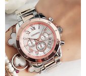 1 reloj de lujo para mujer, pulseras de acero modernas y creativas, relojes para mujer, relojes de cuarzo para mujer plata