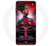 Coque Maniacase pour Samsung Galaxy A22 4G Lewis Hamilton Ferrari officiel