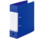 Carpeta de anillas Lihitlab A4S, 750 hojas, azul, compra en lote de 3, tipo D, G2290-8 [Libros al por mayor]
