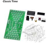 Kit de bricolaje de reloj de arena electrónico de 5 V, divertidos kits de producción eléctrica, precisos con lámparas LED, placa PCB de doble capa de 84 x 40 mm