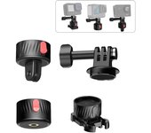 Adaptador de succión magnética Adaptador de trípode Base de liberación rápida Acción de montaje sin tornillos con enchufe rápido GoPro Magnetic Mount Base negro