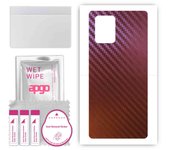apgo skin sticker film foil vinyl for the BACK compatible with Samsung Galaxy S10 Lite, scratch-resistant, easy to install - Carbon Chameleon CAKA5