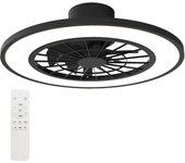 Ventilador de techo eléctrico Tokyo Deco de 10 niveles de circulación con tatami de 10 pulgadas de diámetro, control remoto, colgante, 3 niveles de tono de color, bombilla de luz cálida de noche