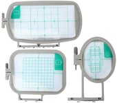 Juego de 3 bastidores de bordado para máquina de coser multifuncional para el hogar.