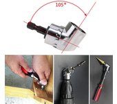 Destornillador de extensión angular con punta magnética de vástago hexagonal de 1/4 de 105 grados, destornillador de ángulo, accesorios para herramientas eléctricas