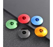 Piezas de vástago de dirección de aleación de aluminio para bicicleta de montaña, tapas de dirección para bicicleta, accesorios para bicicleta de montaña, tapa superior 1pc rojo